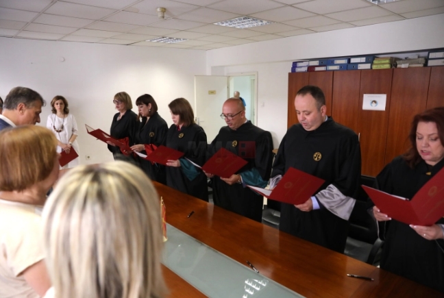 Новоизбраните обвинители во ЈОРСМ, ОЈО ГОКК и ВЈО Скопје потпишаа свечена изјава