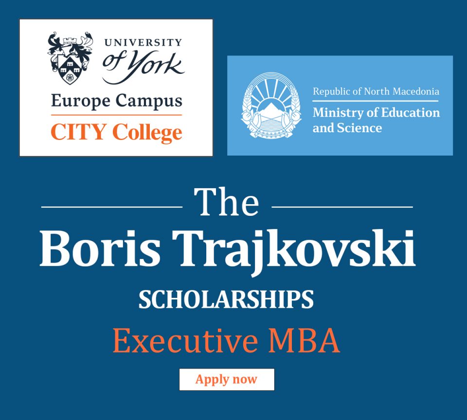Започна пријавувањето за стипендиите „Борис Трајковски“ на извршната МБА програма на Универзитетот Јорк