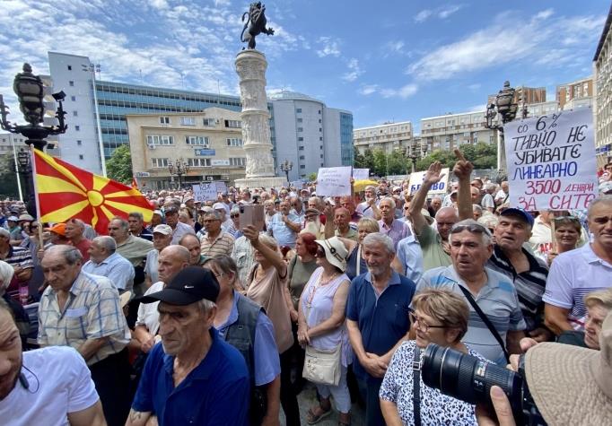 Пензионерите најавуваат уште еден простест на 20-ти септември во Скопје