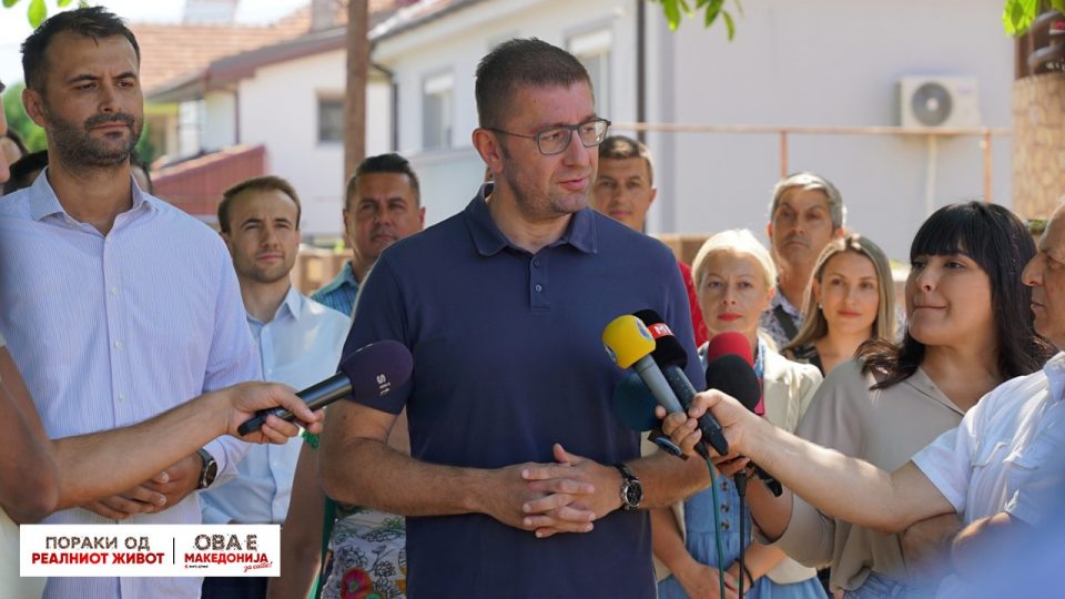 Мицкоски: Идната влада на ВМРО-ДПМНЕ има намера да инвестира повеќе од 250 милиони евра годишно во локални проекти