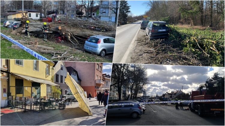 Во Хрватска утринава е измерен ветер од над 140 километри на час, во сила е портокалово предупредување