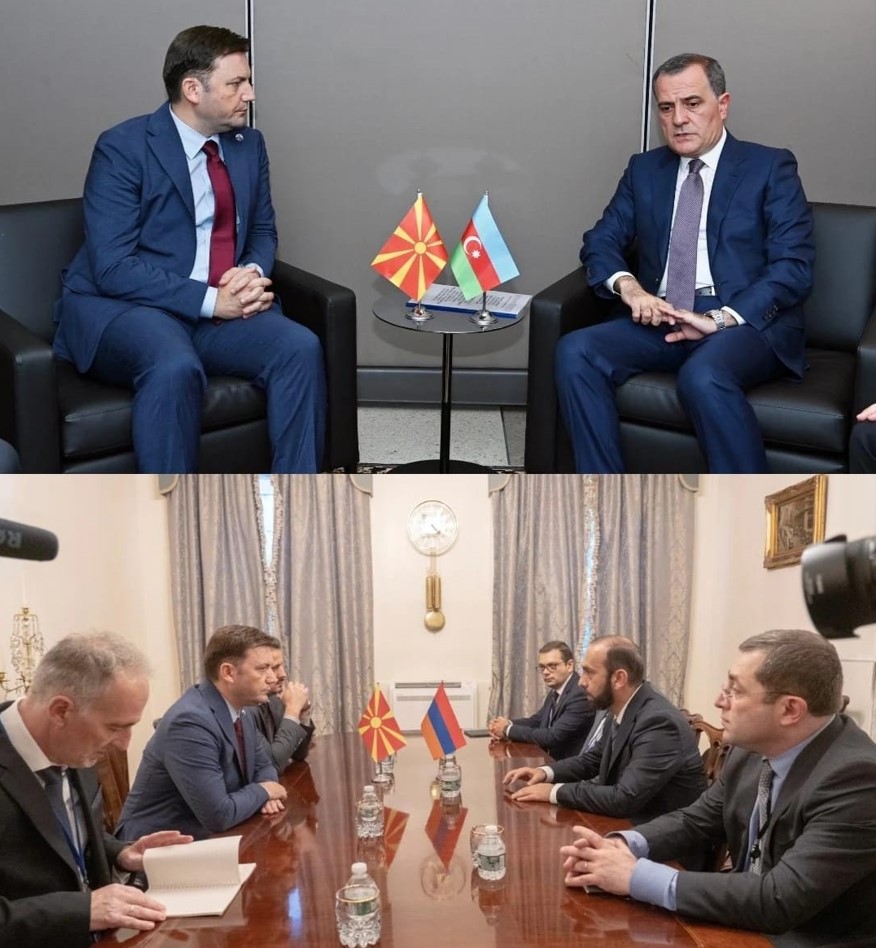 Османи на средби со министрите на Ерменија и Азербејџан