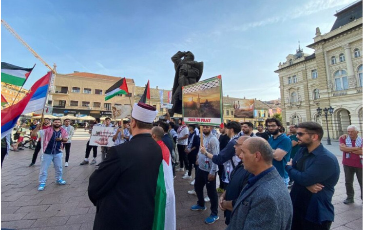 Во Нови Сад се одржа протест за поддршка на Палестина