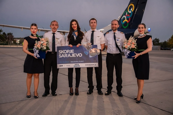Воведена нова авиолинија Скопје-Сараево