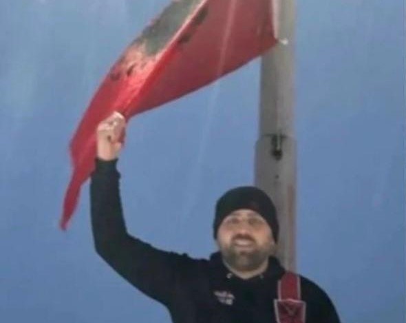 Инцидент во црквата Свети Наум на Попова Шапка: Приведено лице кое го симнало знамето на МПЦ-Охридска архиепископија, поставувајки албанско знаме на негово место
