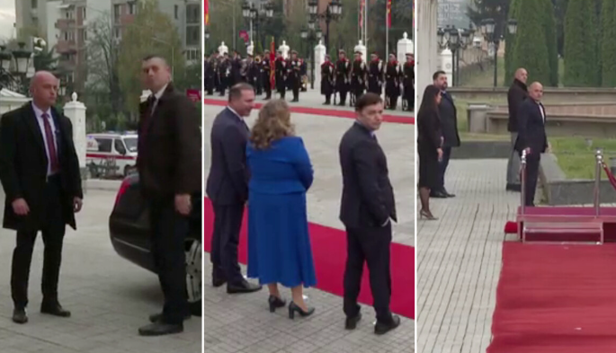 (ВИДЕО) Премиерот Ковачевски задоцни неколку минути при пречекот на Столтенберг