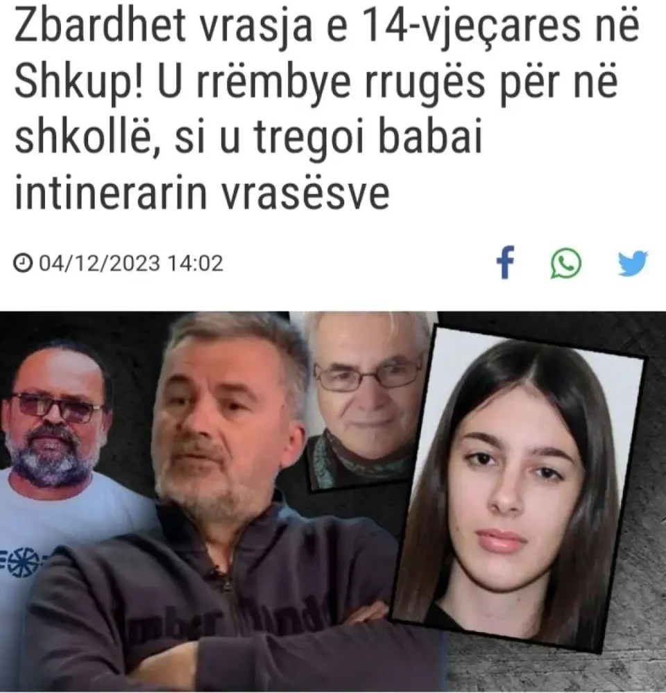 Албански медиуми: Убиството на Вања и убиството на Косовката Лиридона „ужас потпомогнат од најблиските за интерес“