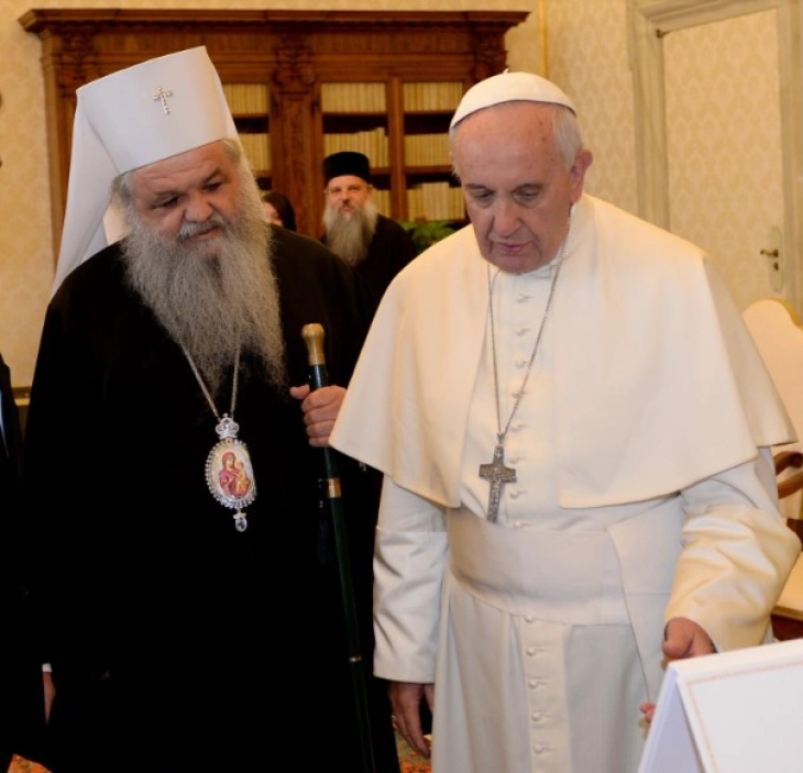 Г. г. Стефан во посета на Рим и Ватикан, денеска на средба со папата Франциск