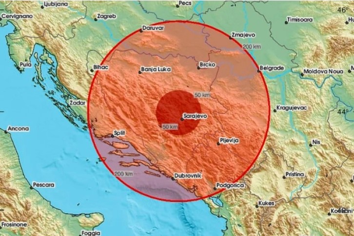 Силен земјотрес во Сараево