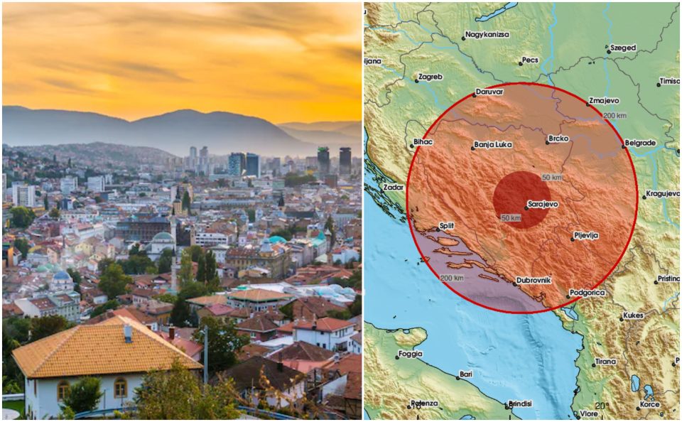 Земјотрес со јачина од 4 степени ги вознемири жителите на Сараево