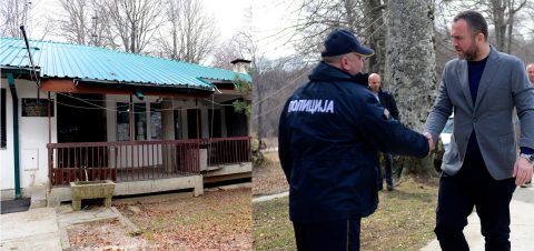 Надзор на косовска граница, посета на Тошковски