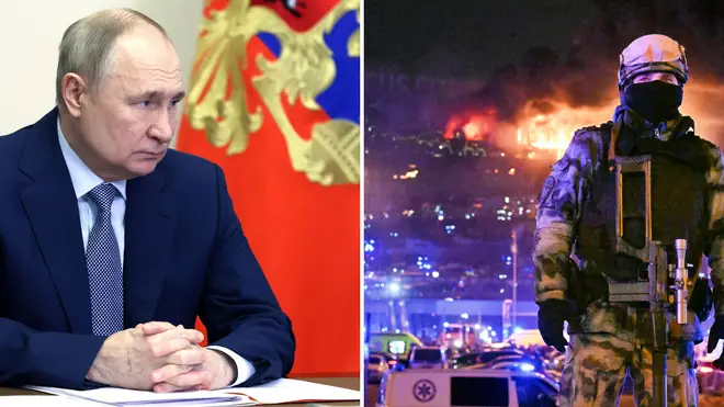 (ВИДЕО) Путин чекаше повеќе од 20 часа да ѝ се обрати на нацијата: 143 загинати, уапсените не се Руси или Украинци