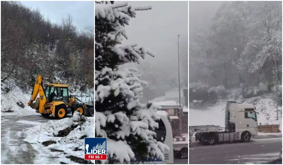 (ФОТО+ВИДЕО) Снег го зафати дебарскиот регион: Возете внимателно доколку поминувате на Стража