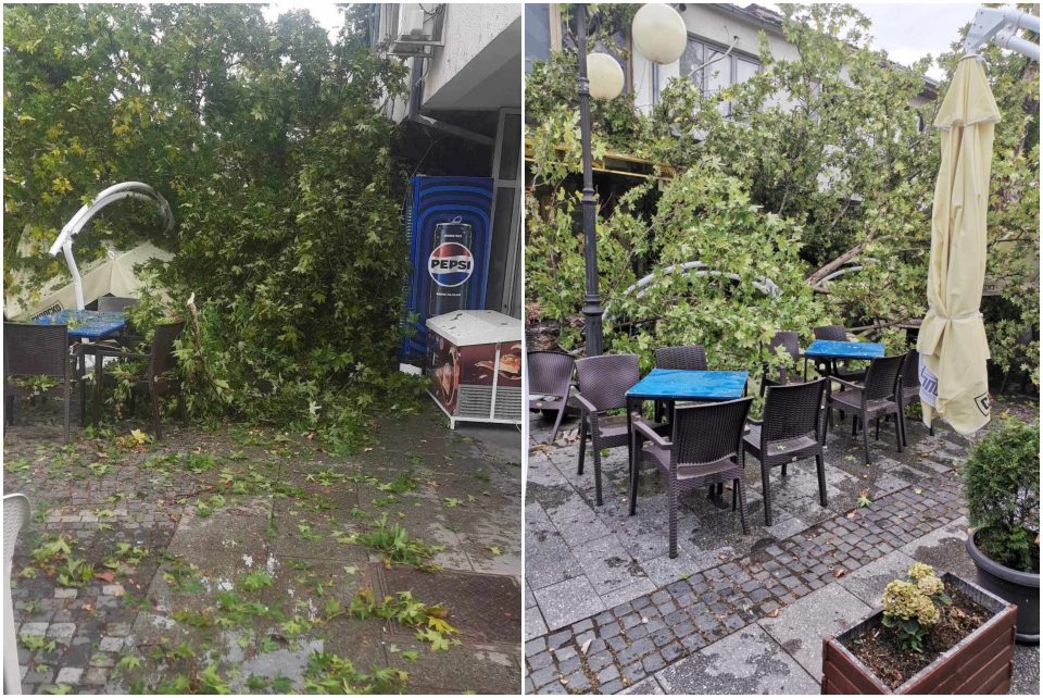 (ФОТО) Невреме во Неготино: Силен ветер и дожд