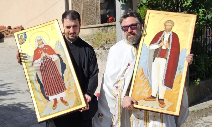 Во Вевчани пречекани иконите на македонските светители Спасе Вевчански и Спаса Вишенска