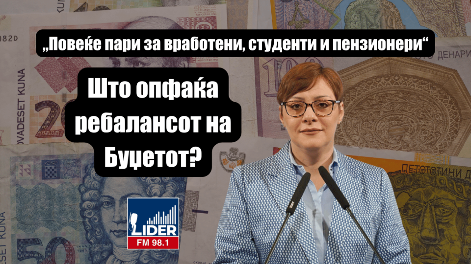 „Повеќе пари за вработени, студенти и пензионери“: Што опфаќа ребалансот на Буџетот?