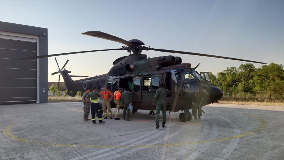 Утрово четири хеликоптери гасат на планината Серта