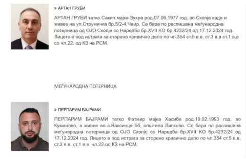 Дечките на насловните страници: Груби и Бајрами на меѓународна потерница – Притвор за проневера од 8 милиони евра во „Државна лотарија“