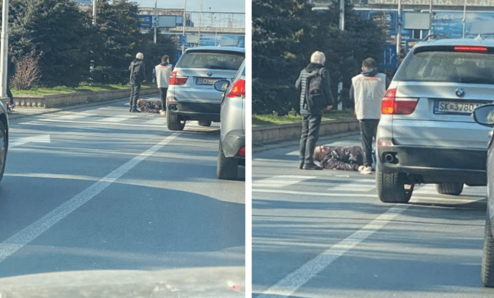 (ФОТО) За малку уште една „Фросина“: Возило удри во пешак, шоферот избегал