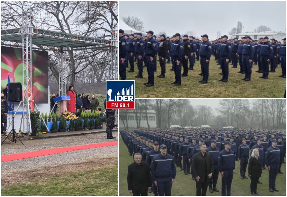 (ВИДЕО) Со интонација на македонската химна од Бојана Скендеровски промовирана новата генерација полициски службеници