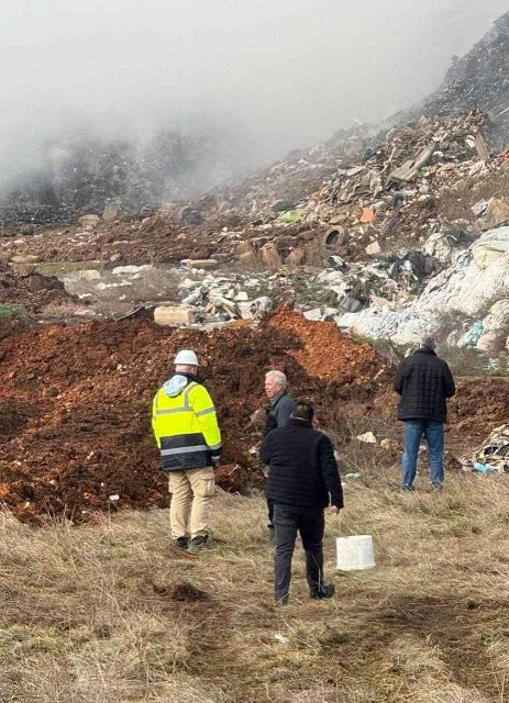 (ФОТОГАЛЕРИЈА) Бехтел и Енка со силна подршка за гаснење на пожарот на депонијата кај Алинци