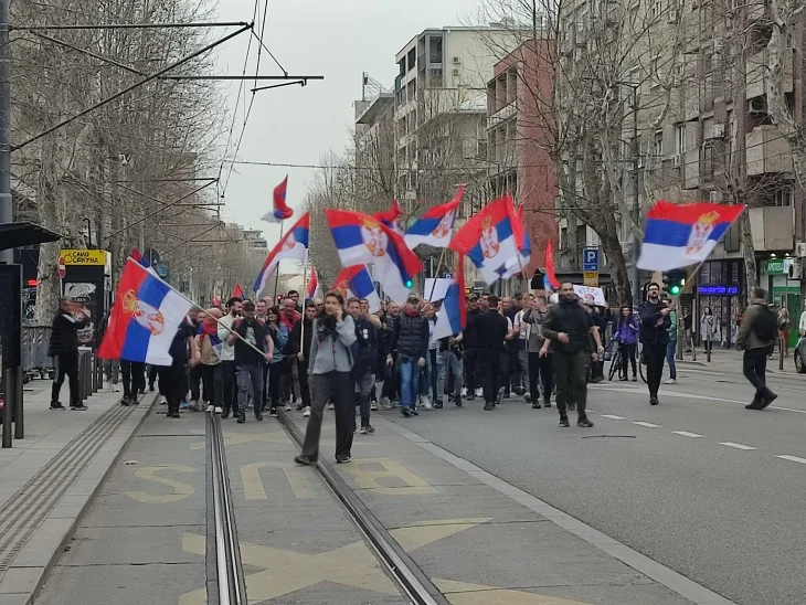 Студентите во Белград од масовниот протест: „Заедно да ја разбудиме Србија!“