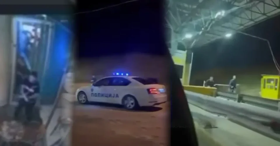(ВИДЕО) Филмско апсење на наплатната рампа Миладиновци: МВР употреби и дрон