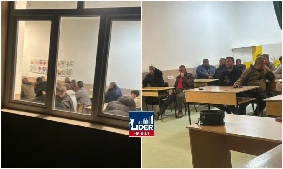 (ФОТО) СКАНДАЛ ВО СТРУМИЦА: Наместо за ученици, училиште користено за партиски состанок на СДСМ