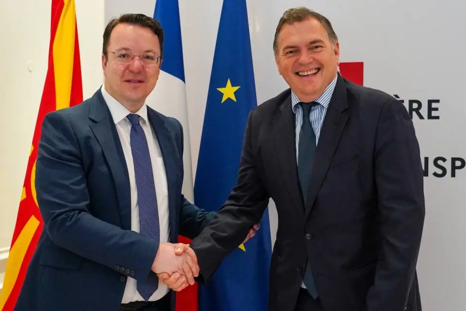 Николоски од Франција: Одличната соработка ќе ја надградуваме во делот на железницата, автопатиштата и ависобоораќајот