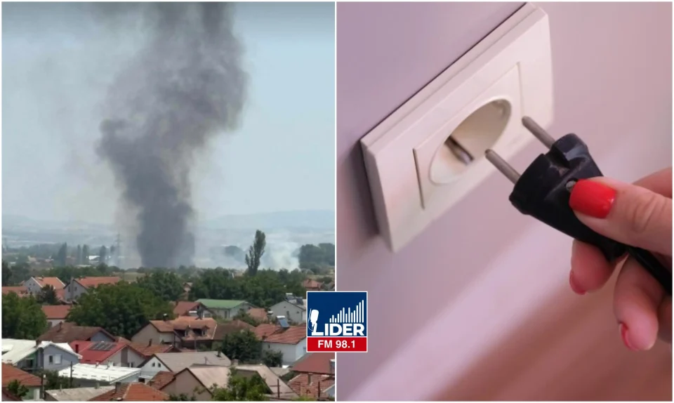 ГОЛЕМ ПОЖАР КАЈ ВАРДАРИШТЕ: Аеродром, Ново Лисиче и Гази Баба останаа без струја