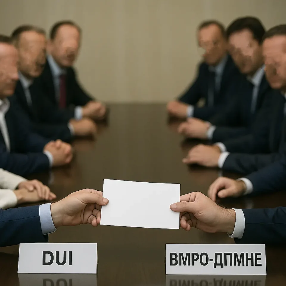 ЌЕ ПРИФАТЕА И ТРОШКИ ЗА ДА ОСТАНАТ ВО ВЛАДА: Oсмани нека се сети на белиот лист хартија од првенците на ДУИ доставен до ВМРО-ДПМНЕ