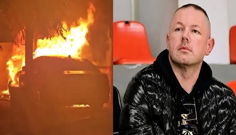 (ВИДЕО) Запален автомобилот на Ѓорги Галетановски – Чомбе