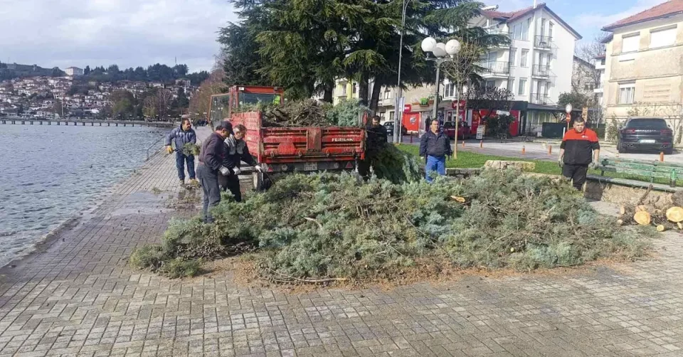 ОХРИД ПОД ВОДА: Екипи интервенираат по обилните врнежи