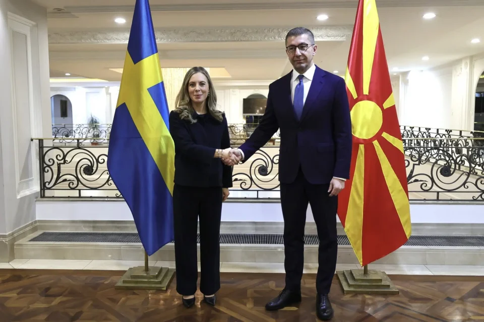 (ФОТО) Мицкоски на средба со министерката за европски прашања на Кралството Шведска