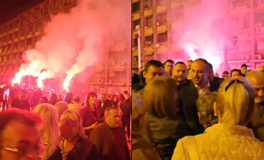 (ВИДЕО) ВМРО-ДПМНЕ ја слави победата пред Белата палата