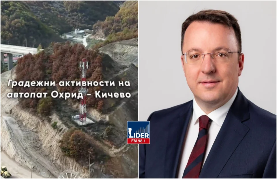 (ВИДЕО) НИКОЛОСКИ СПОДЕЛИ СНИМКА: Интензивна работа на најтешкиот дел од автопатот Охрид – Кичево