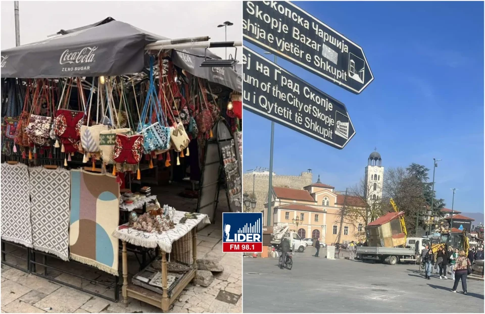 (ФОТО) НЕМА ПОВЕЌЕ УЗУРПИРАЊЕ ЈАВЕН ПРОСТОР: Се расчистуваат дивите објекти на влезот од Старата чаршија