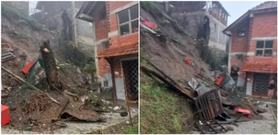 Четири куќи загрозени од свлечиште во Шипковица, жителите се евакуираат