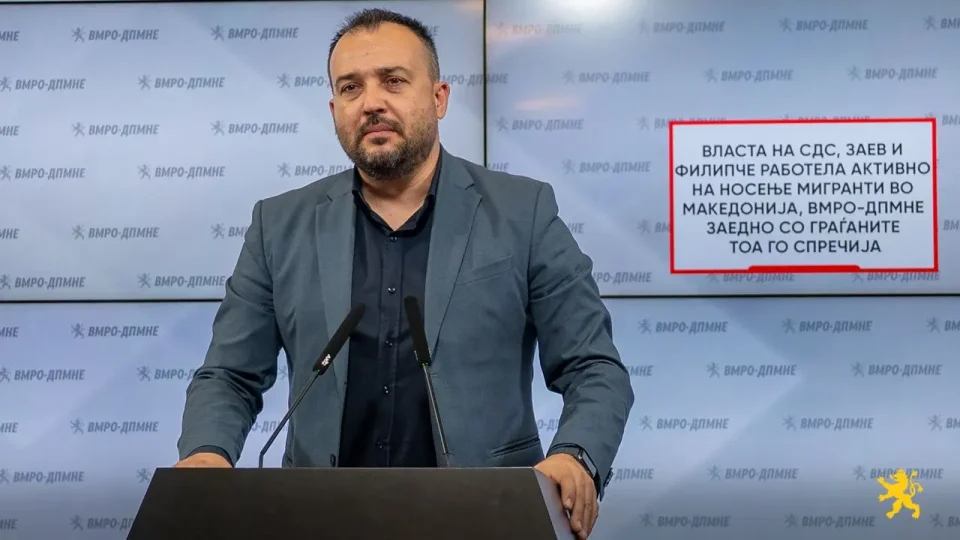 (ВИДЕО) Лефков: Власта на СДС, Заев и Филипче работела активно на носење мигранти во Македонија, ВМРО-ДПМНЕ заедно со граѓаните тоа го спречија