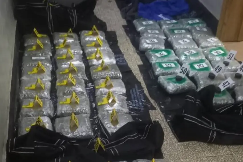 (ВИДЕО) ПРЕТРЕС ВО ВОЗИЛО ВО СТРУШКО: Пронајдени и запленети 62 пакувања со марихуана