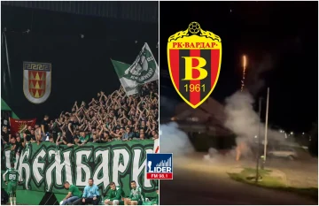 Чкембари со огномет ги вознемирија Вардарци пред дербито