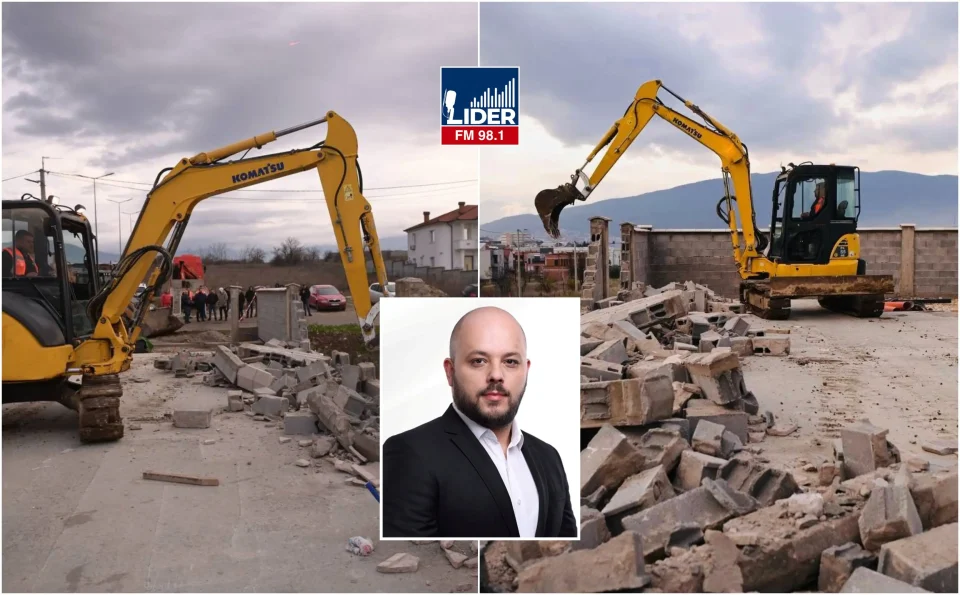 (ФОТО) КОСТОВСКИ СТАВА КРАЈ НА ДИВОГРАДБИТЕ: Урнат огромен објект во Визбегово