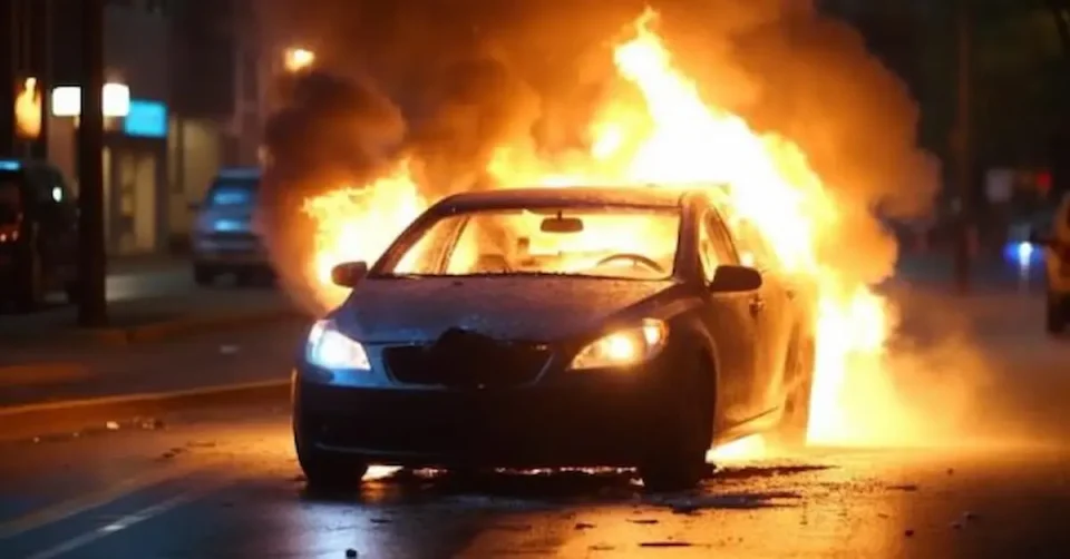 ТЕШКА СООБРАЌАЈКА ВО БЛИЗИНА НА КИЧЕВО: Возило изгоре, 6-годишно девојче заврши во болница