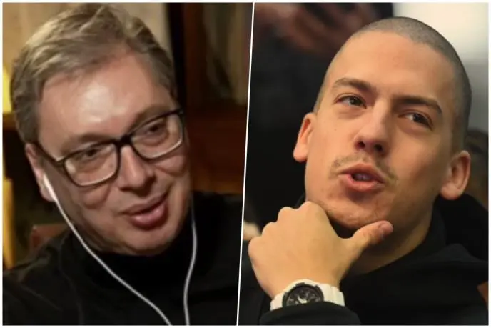 ХИТ ВИДЕО ВО РЕГИОНОТ: Александар Вучиќ се вклучи на лајв со јутуберот Бака Прасе – претседателот доби предлог буџетот да го стават на „црвено“