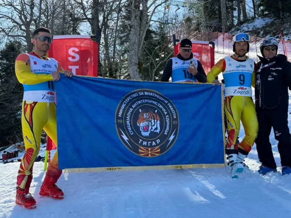 (ФОТО) Припадник на САЕ „Тигар“ најдобар во велеслалом на меѓународен полициски натпревар