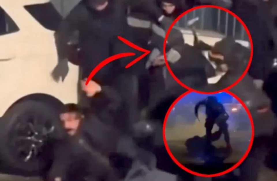 (ВИДЕО) ЖЕСТОКИ НЕМИРИ НА ЛЕВИЧАРСКИ ПРОТЕСТ ВО ТОРИНО: Над 30 полицајци повредени, премиерката Мелони порача дека тоа се непријатели на државата