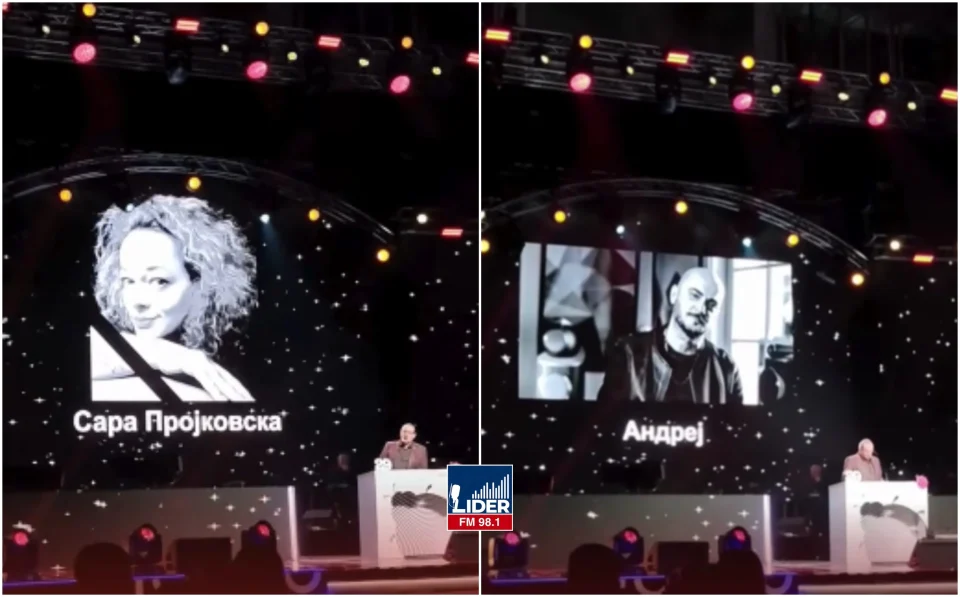 (ВИДЕО) „МАКЕДОНСКА КРВАВА БАЈКА“ – ПРИСУТНИТЕ СЕ РАСПЛАКАА: Емотивен момент од „Златна бубамара“ во чест на загинатите од кочанската трагедија