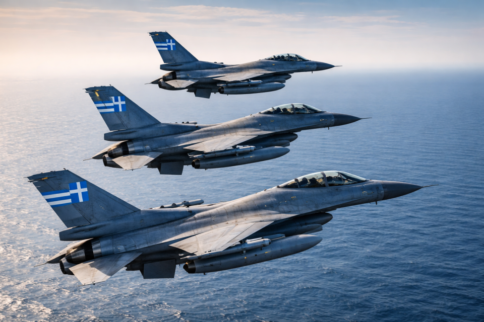 ГРЦИЈА го вклучи ЦРВЕНИОТ АЛАРМ: Борбените F-16 полетаа кон Кипар