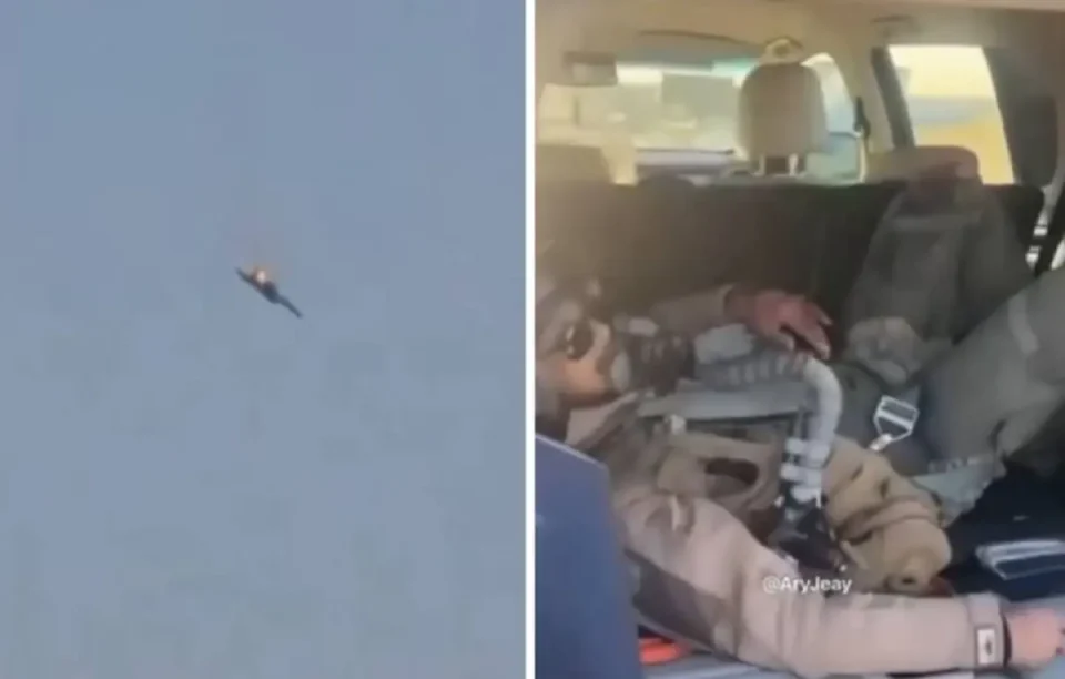 (ВИДЕО) Во Кувајт се урна американски Ф-15, пилотот се катапултираше и преживеа