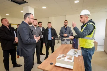 Министерот за внатрешни работи Панче Тошковски денеска изврши увид во градежните активности на новата полициска станица во општина Аеродром,